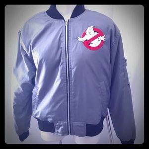 Olive Gray bomber Ghostbuster s Jacket